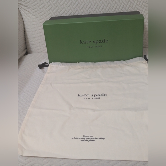 NIB Kate Spade Marseille Black Bow Heels - Size 7.5 - Picture 3 of 6